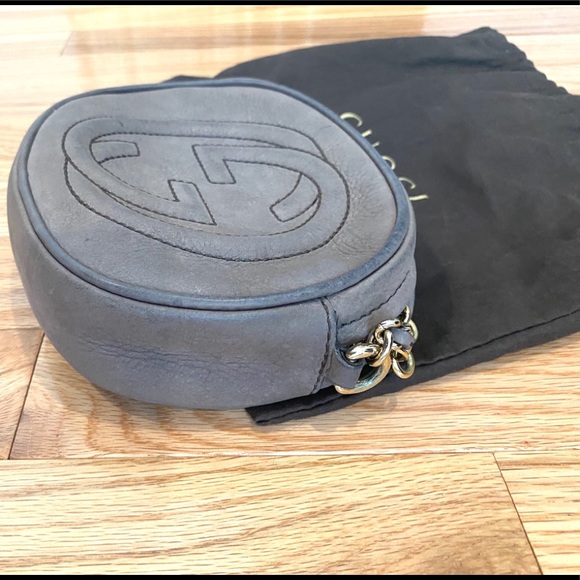 GUCCI Classic Taupe Crossbody Logo - Picture 4 of 9